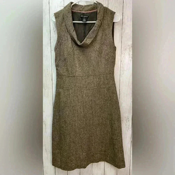 Club Monaco Wool Dress size 8 Brown - Picture 1 of 10